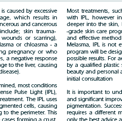 Information Sunspot and Pigmentation Removal