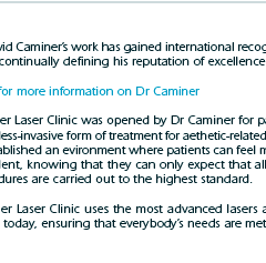 Information Dr Caminer